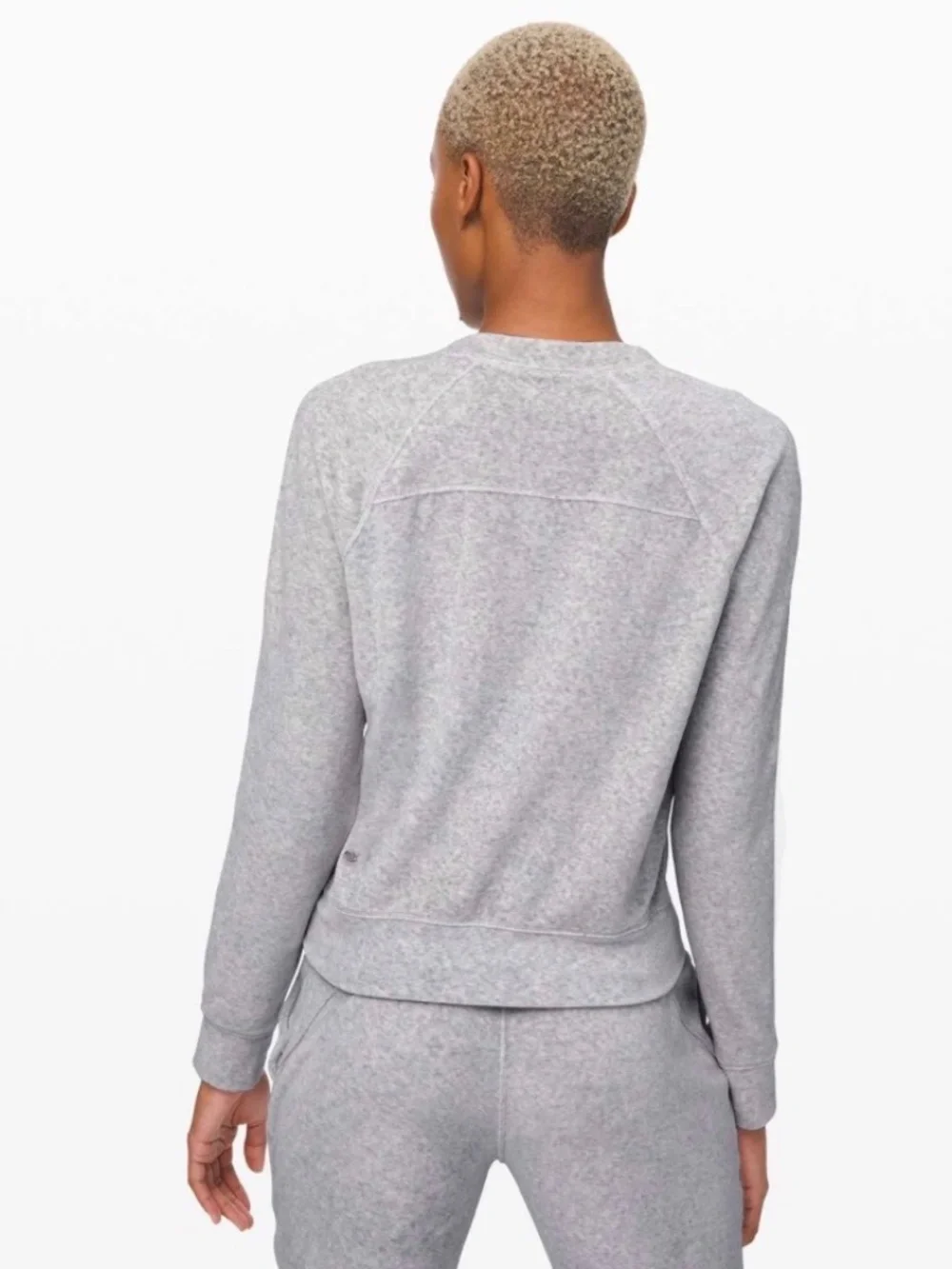 Lululemon Every Moment Crew Heathered Core Ultra Light Grey